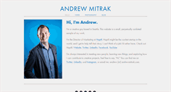 Desktop Screenshot of andrewmitrak.com